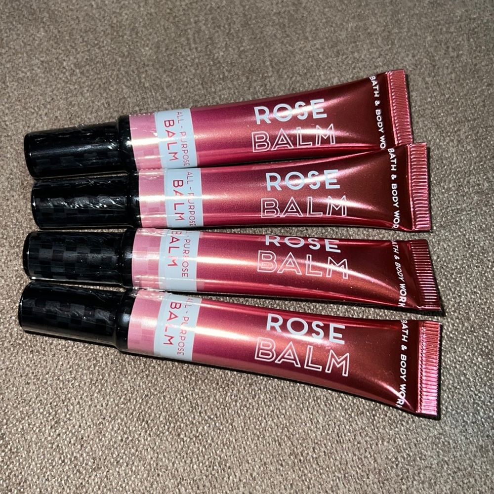 BBW 4pc Lip Gloss Rose Balm